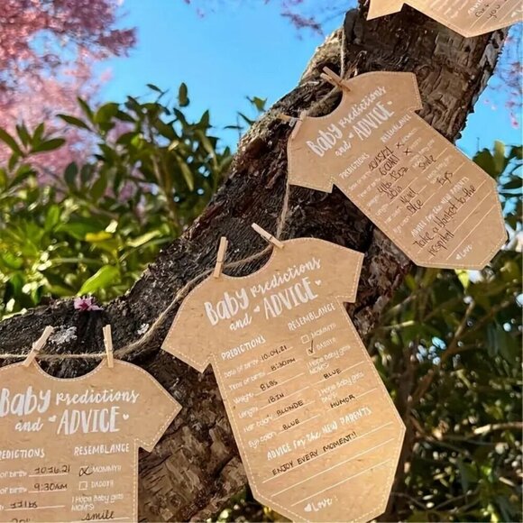 🔥🔥SALE🔥🔥10pcs, Prediction Card Suggestion Card/Baby Shower Decoration - Picture 1 of 2